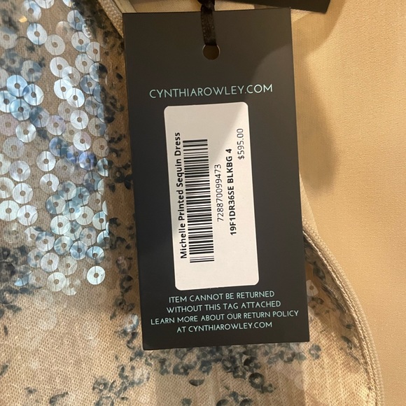 Michelle soft printed sequin Dress by Cynthia Rowley - Picture 4 of 8